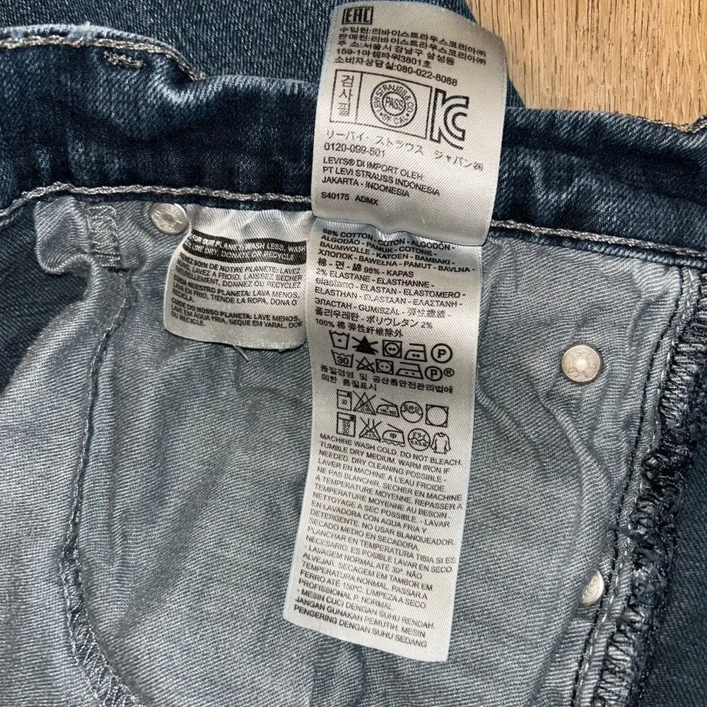 Levi’s Strauss Men's Blue Straight-Leg Jeans W32 L34 98% Cotton